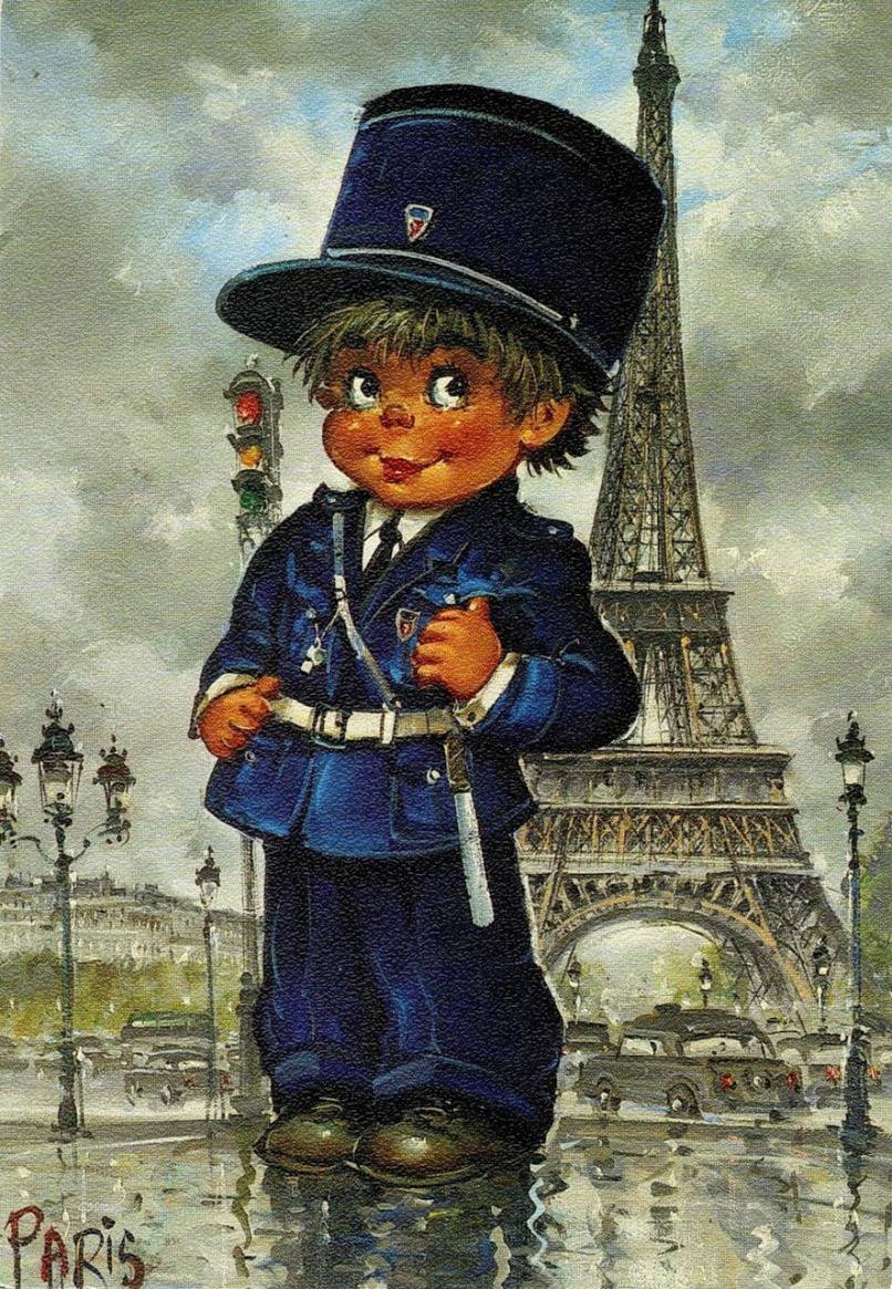 Michel Thomas - дети на улицах Парижа